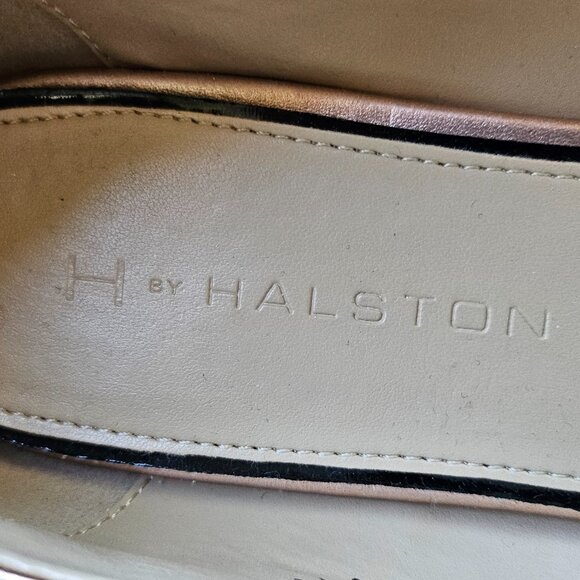 H by Halston Women "Leah" Rose Gold Perforated Leather Slip-On Loafers, Size 9.5 - Picture 14 of 15